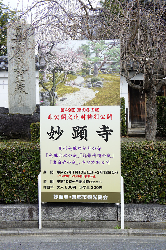 第49回 京の冬の旅 非公開文化財特別公開／妙顕寺(Myoken-ji Temple)