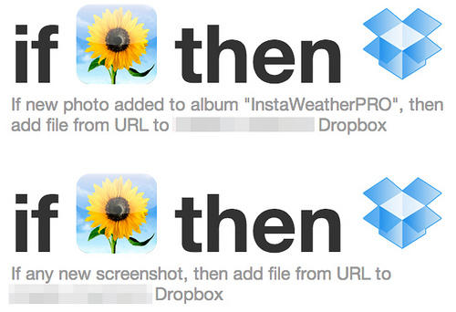 0 IFTTT カメラロール→Dropbox