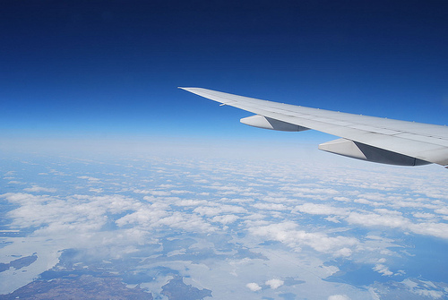 飛行機からの景色