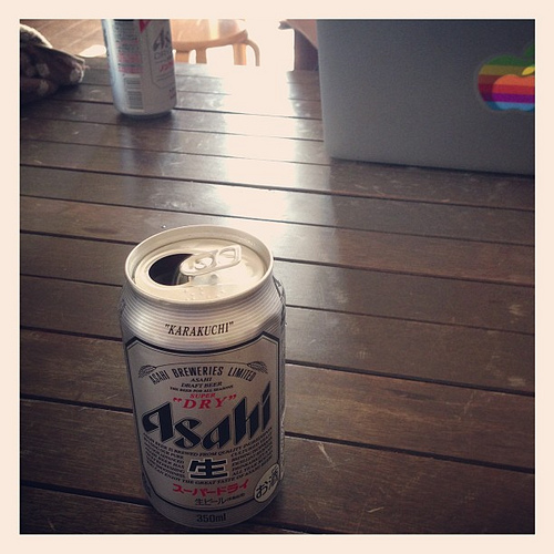 おもわずビールで乾杯（笑）